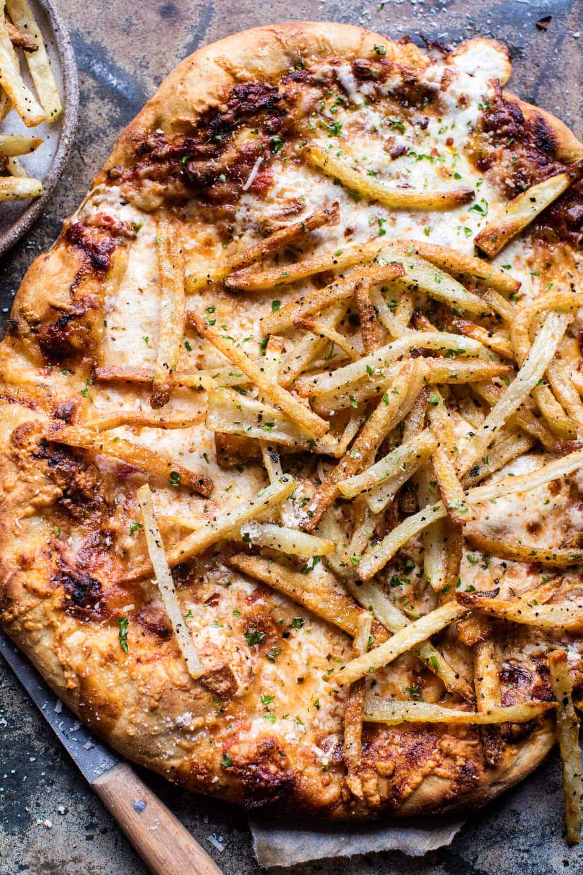 French Fry Cheese Pizza | halfbakedharvest.com @hbharvest