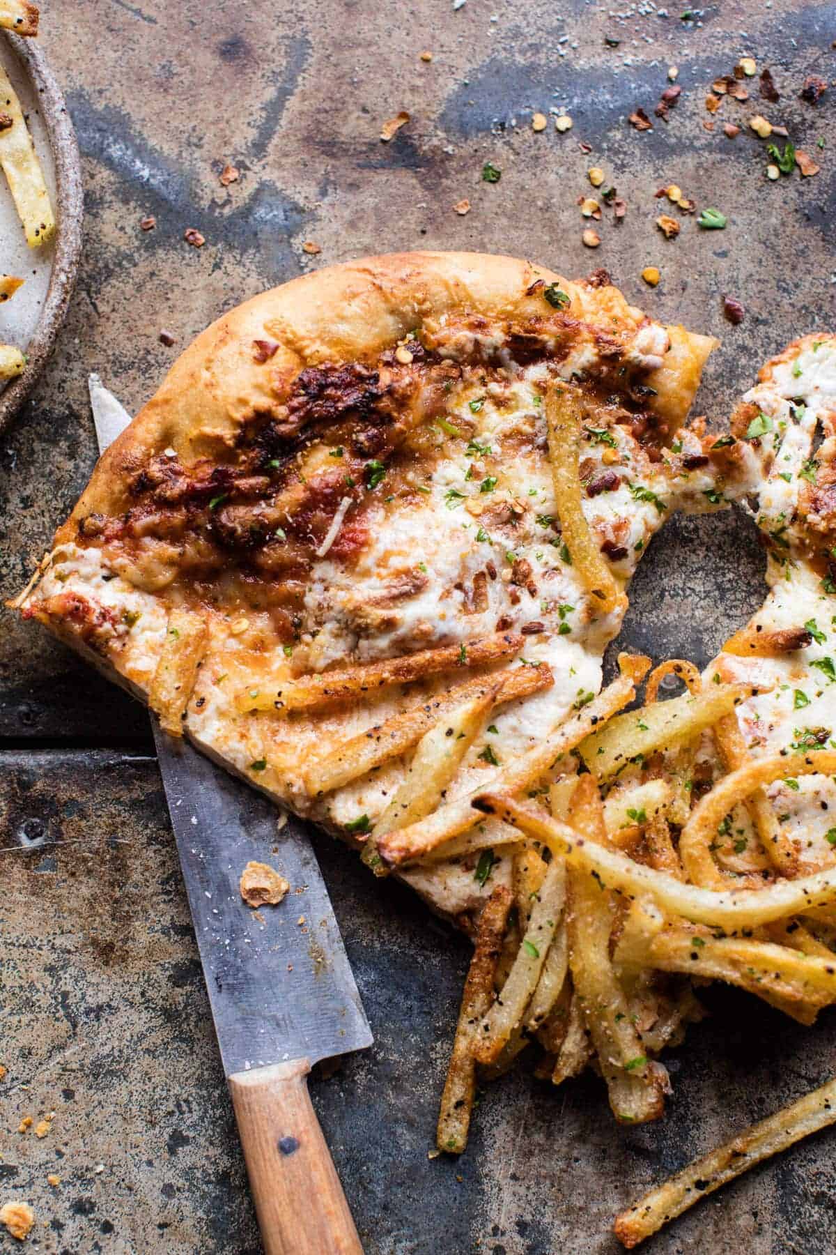 French Fry Cheese Pizza