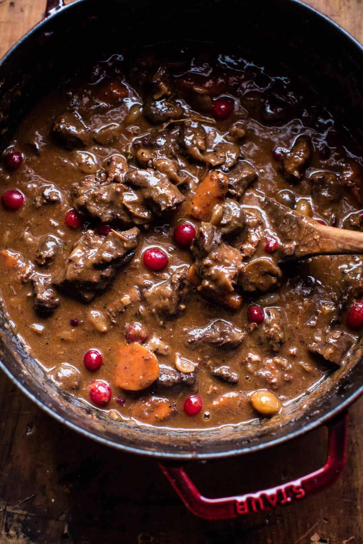 Cranberry Beef Bourguignon | halfbakedharvest.com @hbharvest
