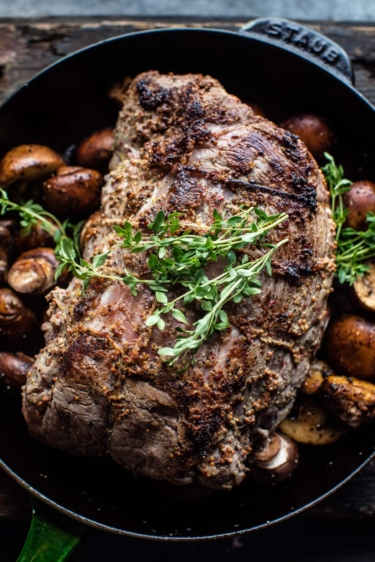 Roasted Beef Tenderloin with Mushrooms and White Wine Cream Sauce | halfbakedharvest.com @hbharvest