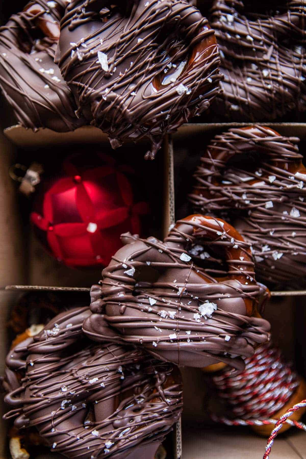 Salted Caramel Chocolate Covered Pretzels | halfbakedharvest.com @hbharvest