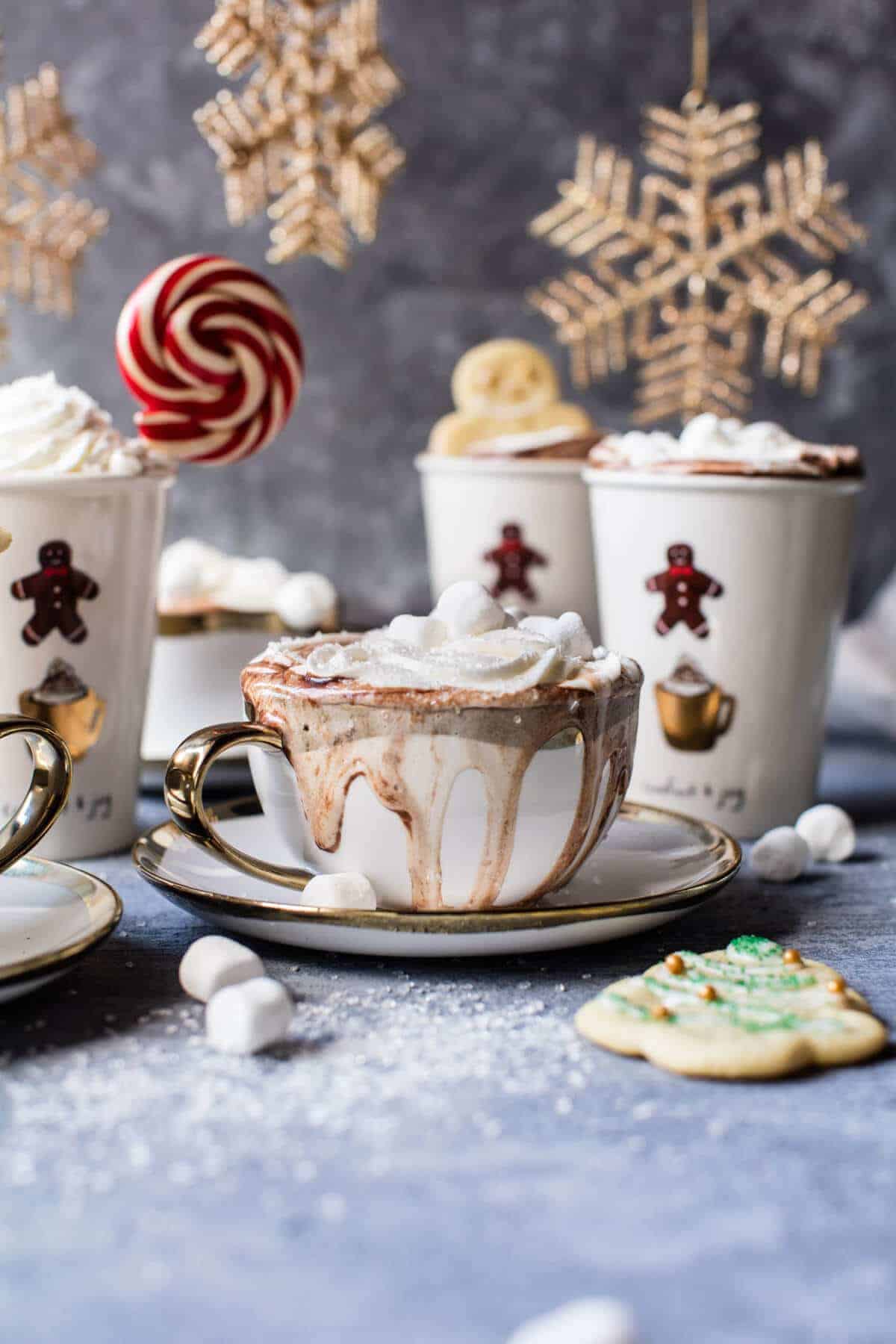 Sugar Cookie Hot Chocolate | halfbakedharvest.com @hbharvest