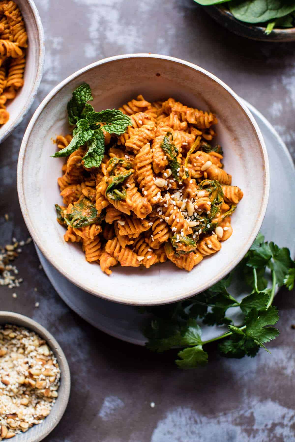 Golden Sun-Dried Tomato Red Lentil Pasta | halfbakedharvest.com @hbharvest