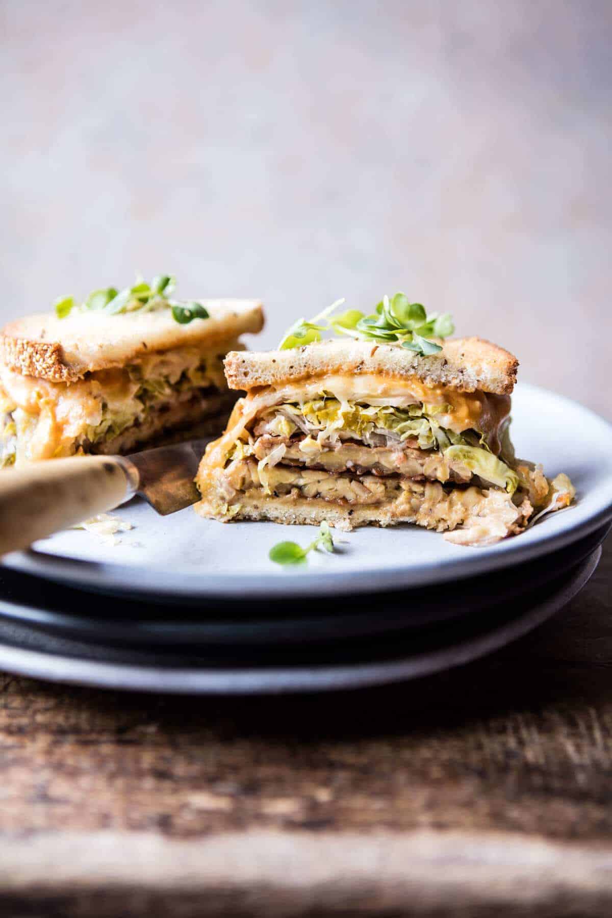 Healthier Tempeh Reuben | halfbakedharvest.com @hbharvest