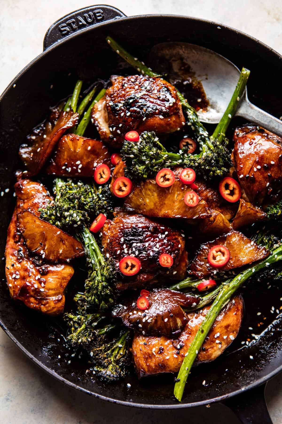 30 Minute Teriyaki Chicken with Sesame Ginger Broccoli | halfbakedharvest.com @hbharvest