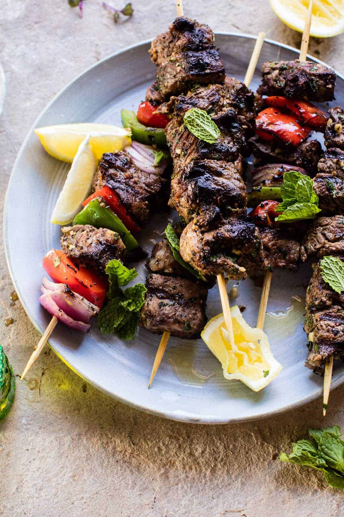 Mediterranean Grilled Lamb Kebabs | halfbakedharvest.com @hbharvest