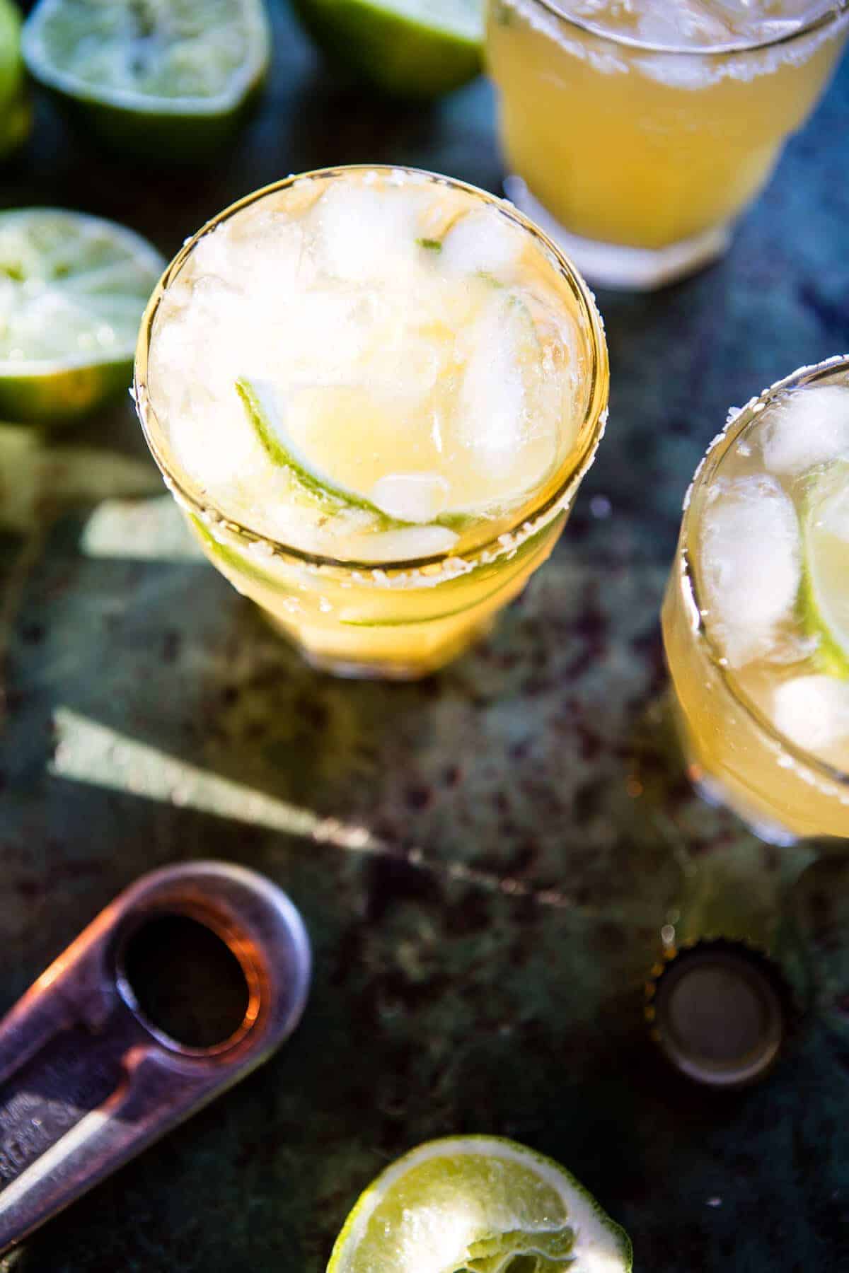 Pineapple Lime Beer Margaritas | halfbakedharvest.com @hbharvest