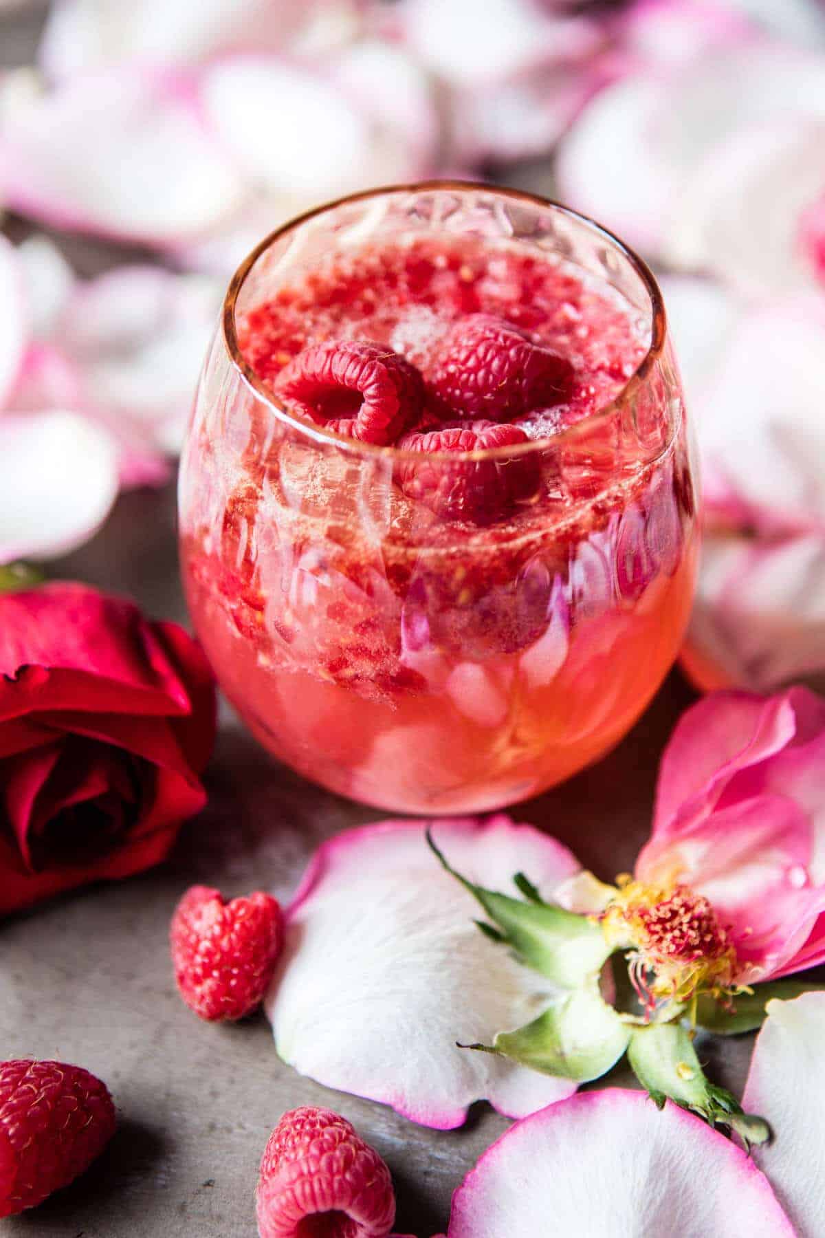 Raspberry Rose Tequila Kombucha | halfbakedharvest.com @hbharvest