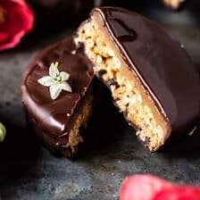 Best Chocolate Covered Peanut Butter Rice Crispy Treats | halfbakedharvest.com @hbharvest