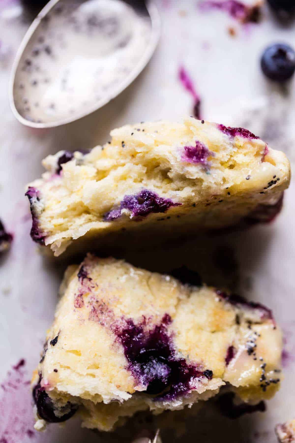 Blueberry Lemon Poppy Seed Scones | halfbakedharvest.com @hbharvest