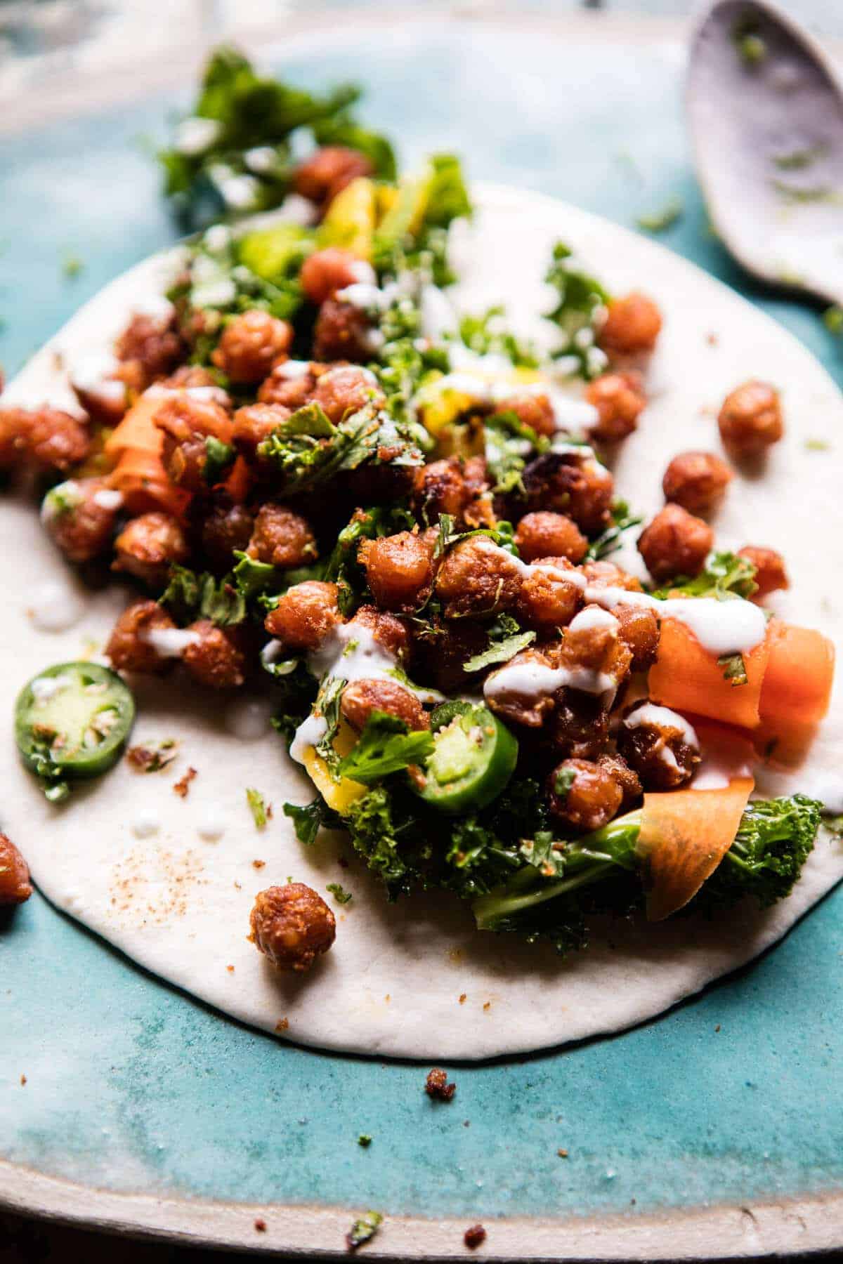 Crunchy Tandoori Chickpea Wraps | halfbakedharvest.com @hbharvest