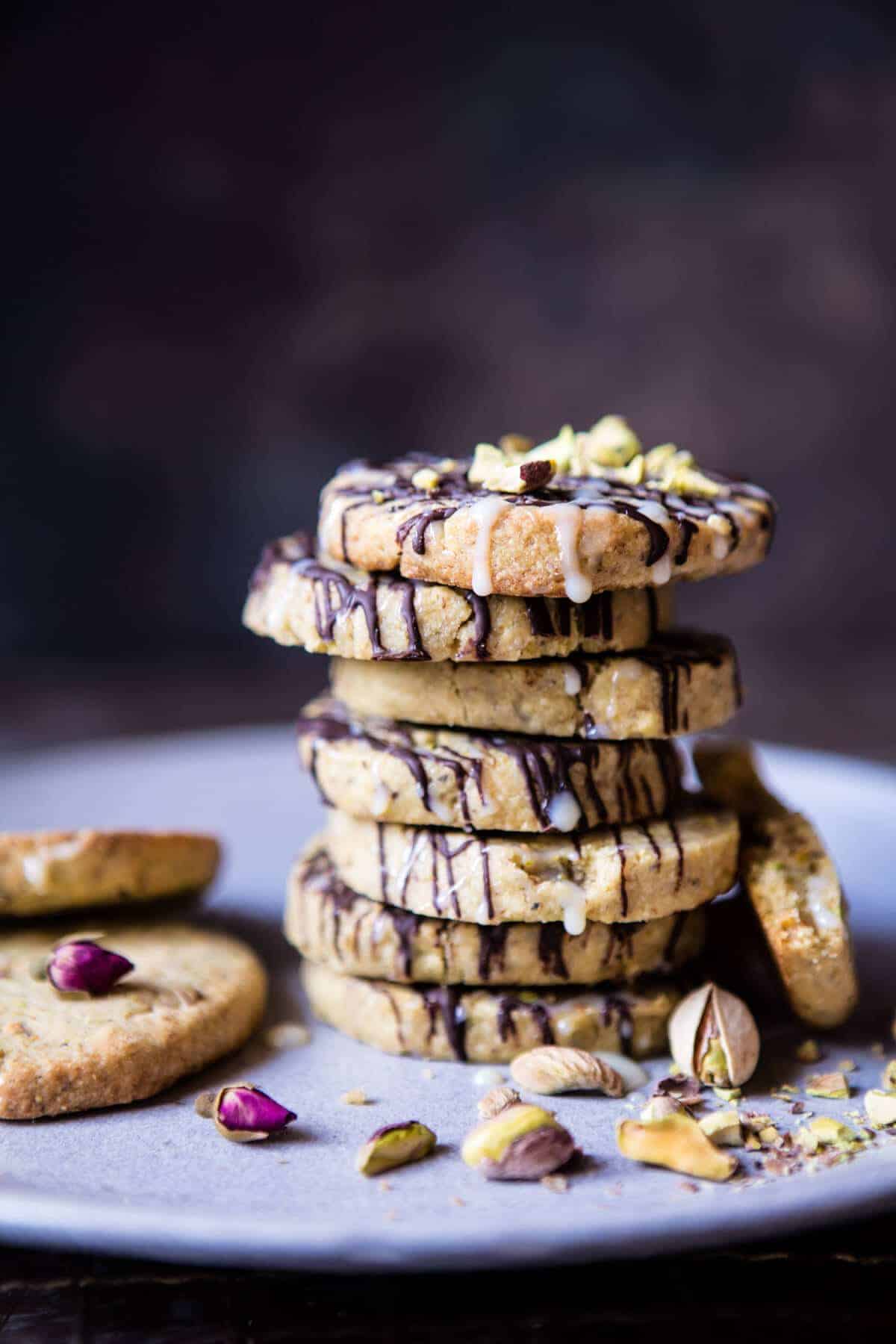 Pistachio Butter Cookies with Chocolate Tres Leches Drizzle | halfbakedharvest.com @hbharevest