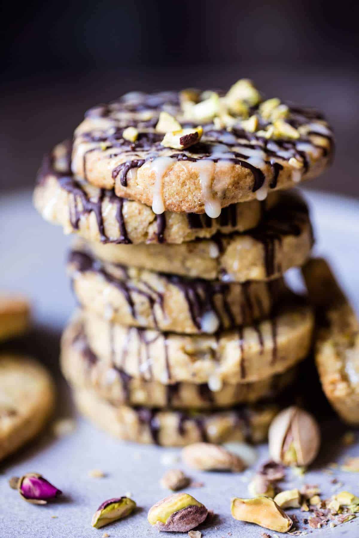 Pistachio Butter Cookies with Chocolate Tres Leches Drizzle | halfbakedharvest.com @hbharevest