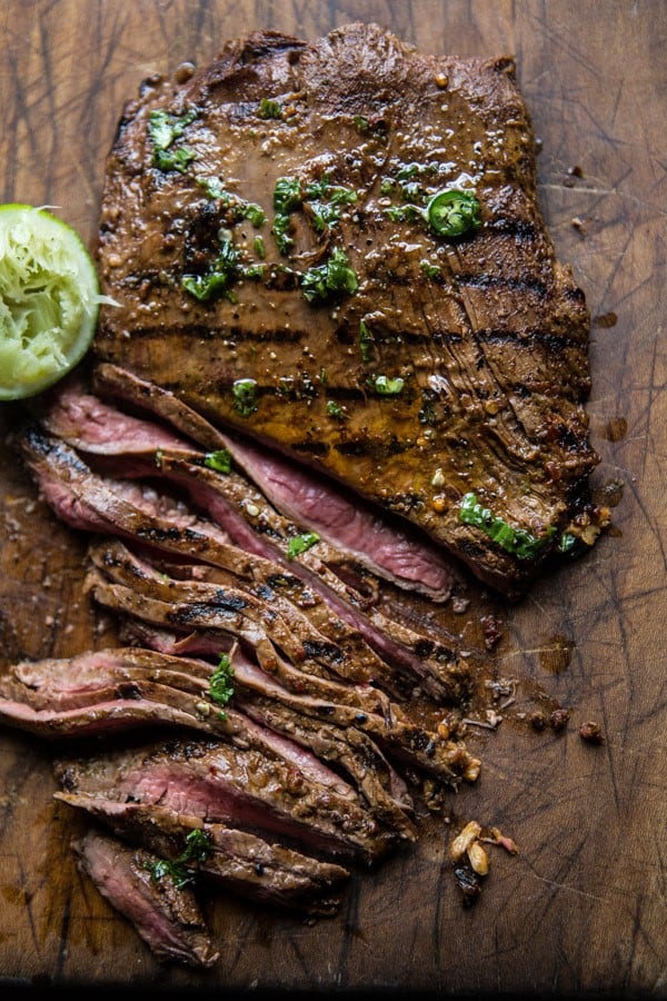Cauliflower Rice Carne Asada Bowls with Mango Salsa | halfbakedharvest.com @hbharvest