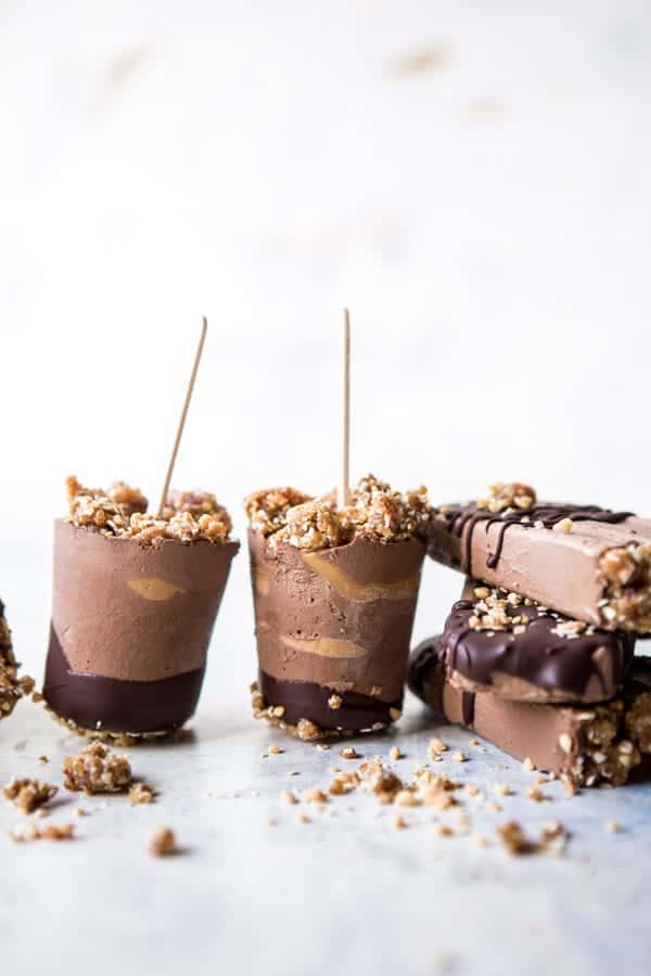 Peanut Butter Swirled Chocolate Fudge Popsicles | halfbakedharvest.com @hbharvest