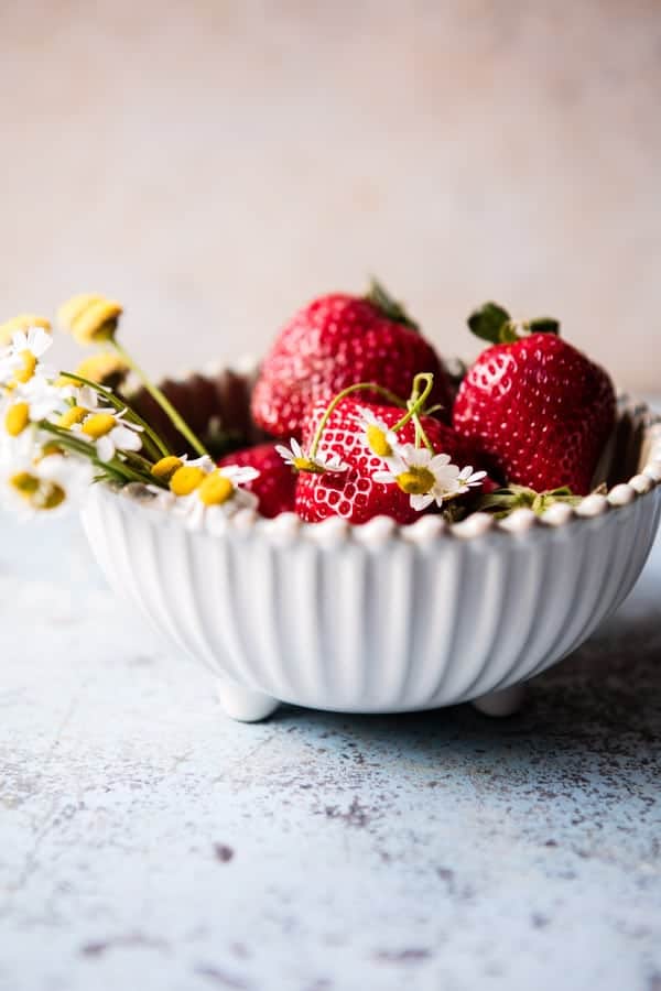 Buttermilk Pancakes with Chamomile Cream and Gingered Strawberries | halfbakedharvest.com @hbharvest