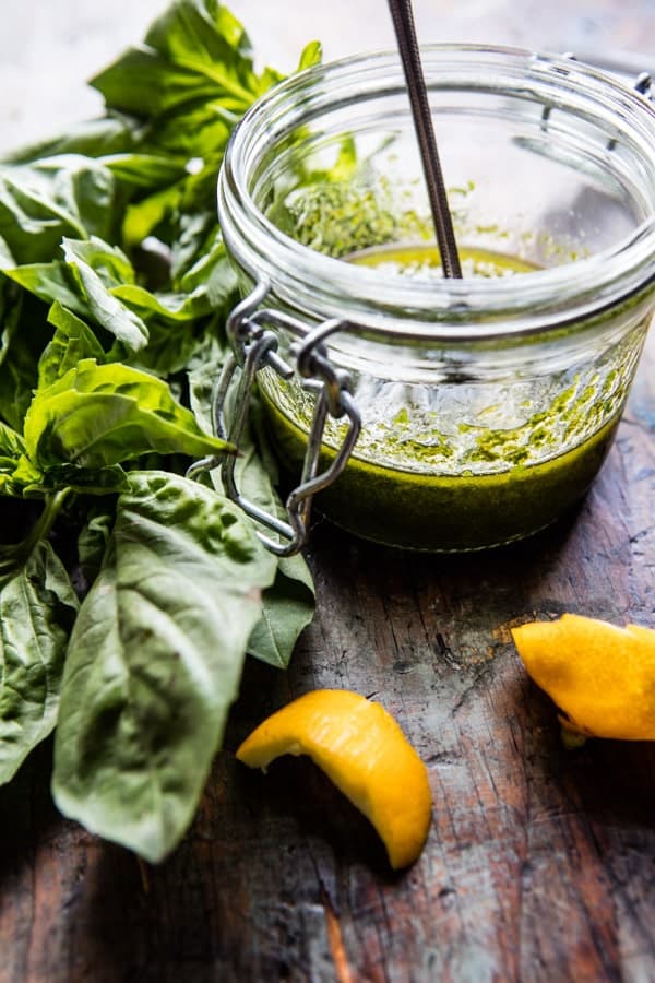 Honey Raspberry Brie Crostini with Basil Oil | halfbakedharvest.com @hbharvest