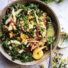 Southwest Mango, Kale, and Quinoa Chopped Salad | halfbakedharvest.com @hbharvest