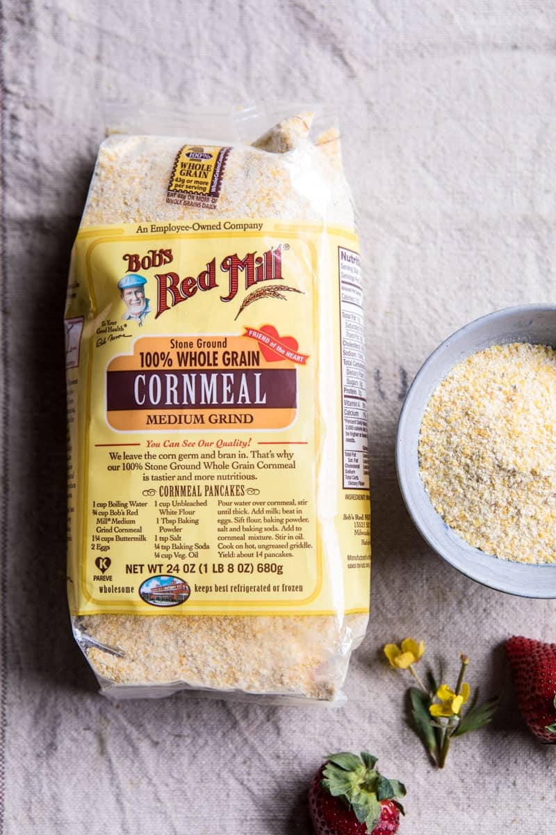 Strawberry Cornmeal Cake with Buttermilk Glaze | halfbakedharvest.com @hbharvest