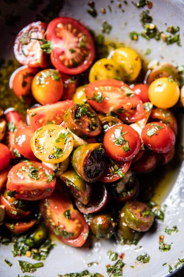 Tuscan Steak with Marinated Cherry Tomatoes | halfbakedharvest.com @hbharvest
