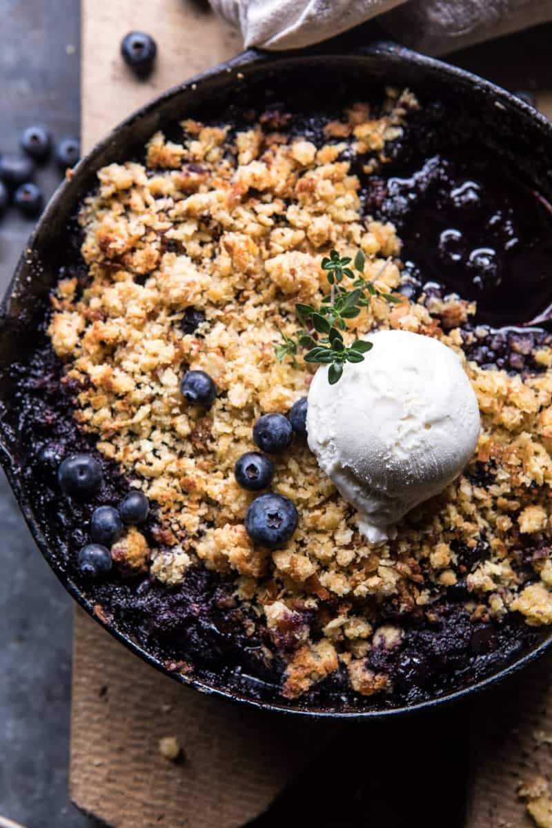 Blueberry Brown Betty | halfbakedharvest.com @hbharvest