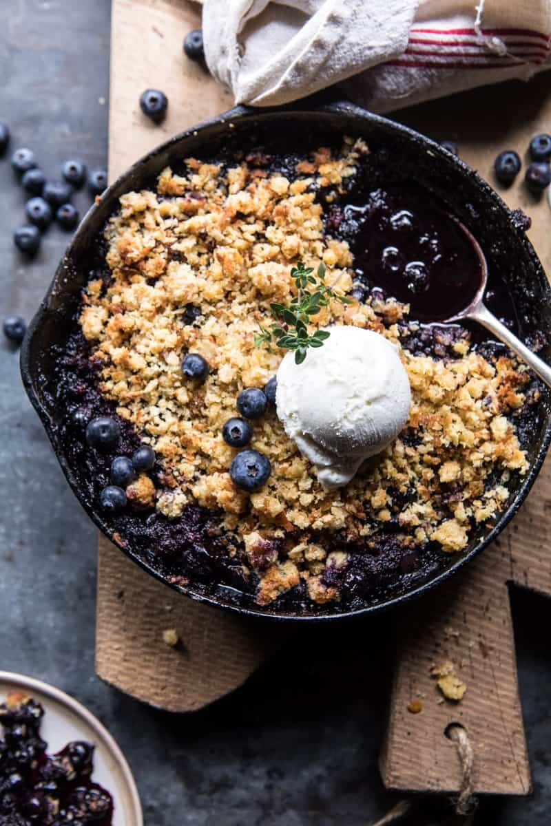Blueberry Brown Betty | halfbakedharvest.com @hbharvest