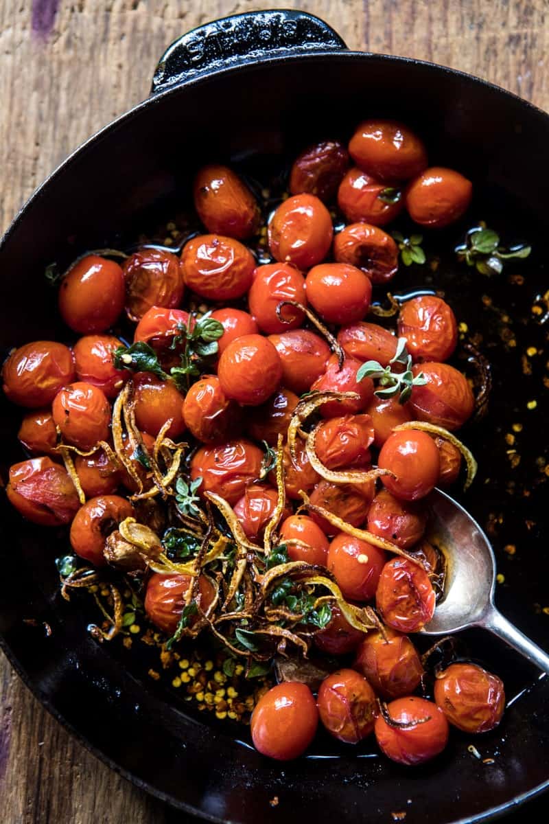 Lemon Feta Dip with Garlic Tomato Vinaigrette | halfbakedharvest.com @hbharvest