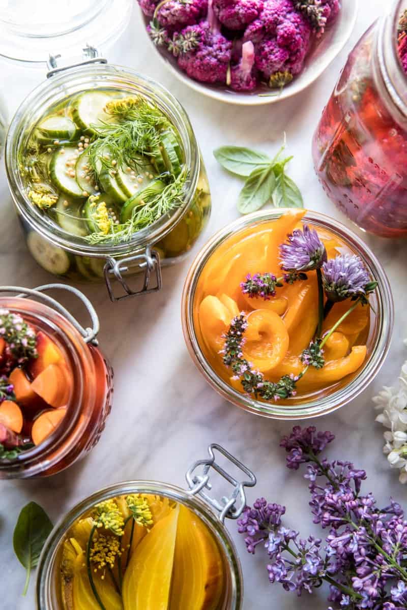 Quick Pickled Veggies | halfbakedharvest.com @hbharvest