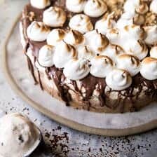 Salty Peanut Butter S'more Ice Cream Cake (VIDEO) | halfbakedharvest.com @hbharvest