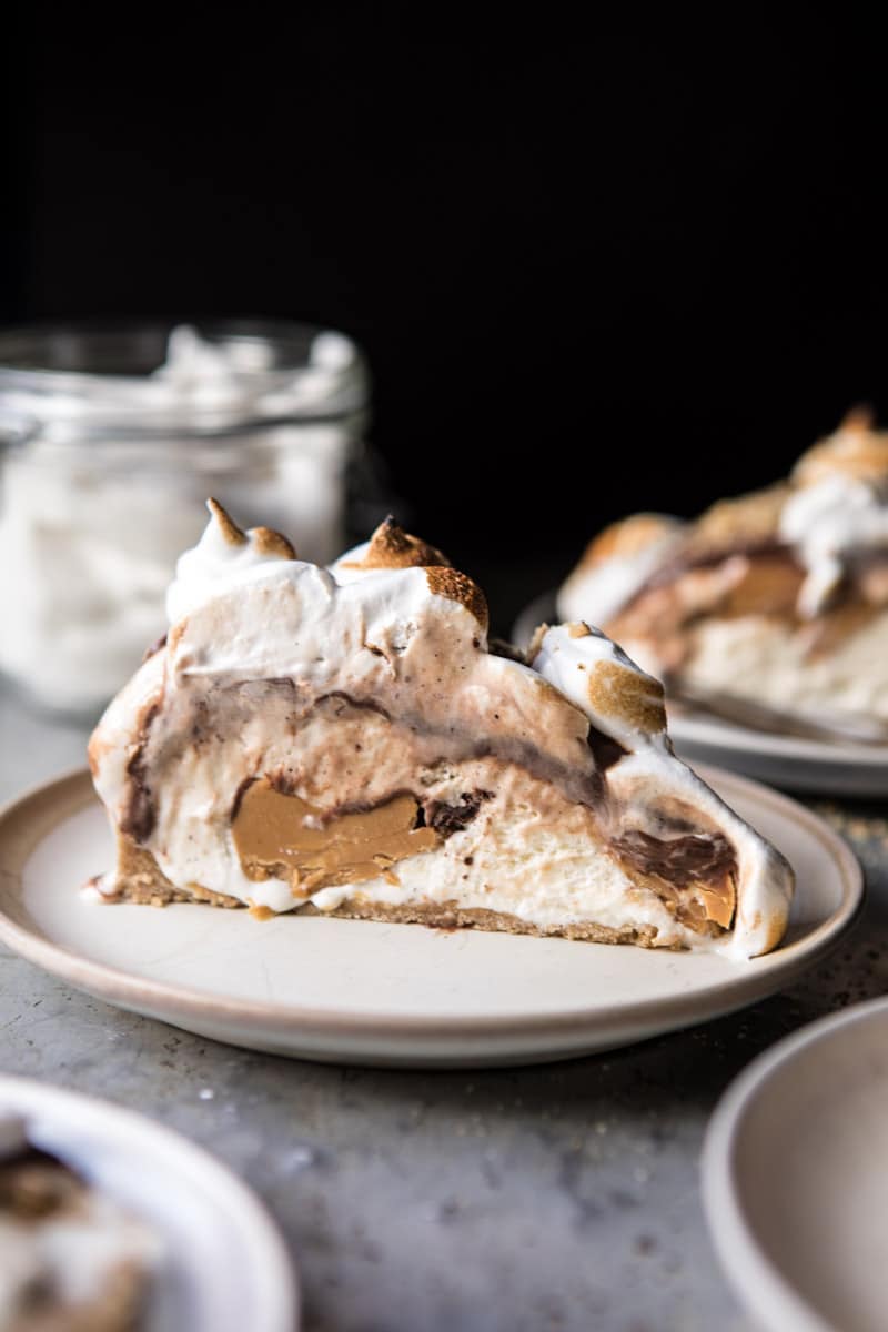Salty Peanut Butter S'more Ice Cream Cake (VIDEO) | halfbakedharvest.com @hbharvest