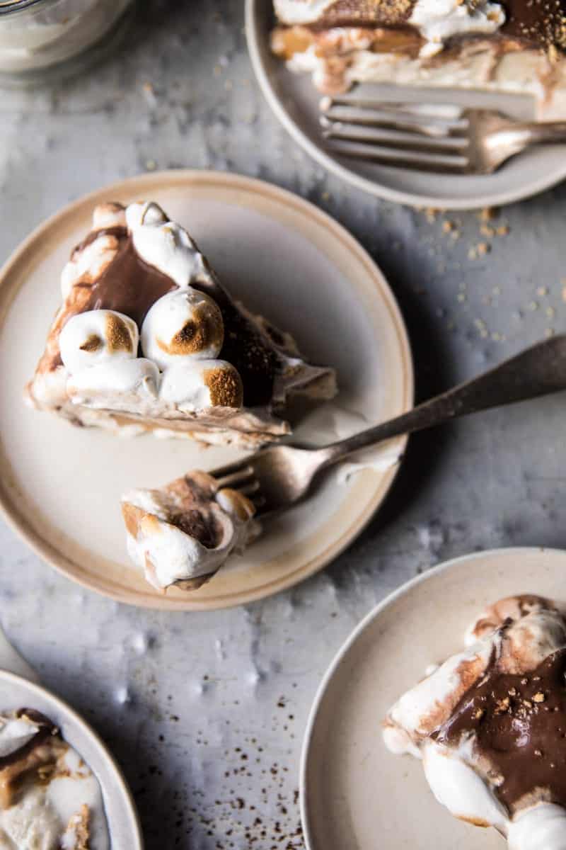 Salty Peanut Butter S'more Ice Cream Cake (VIDEO) | halfbakedharvest.com @hbharvest