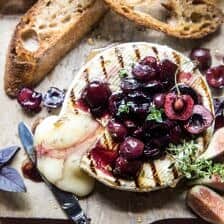 Honey Thyme and Sweet Cherry Grilled Brie | halfbakedharvest.com @hbharvest