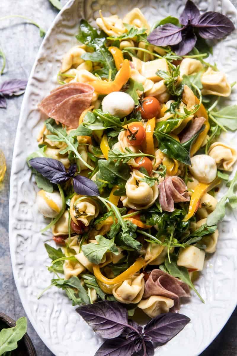 Italian Tortellini Pasta Salad | halfabkedharvest.com @hbharvest