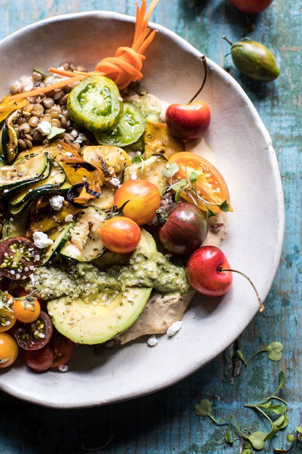 Summer Harvest Veggie and Avocado Quinoa Bowl | halfbakedharvest.com @hbharvest