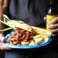 The Best Slow Cooker BBQ Chicken | halfbakedharvest.com @hbharvest