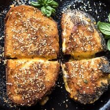 3 Cheese Everything Spice Grilled Cheese | halfbakedharvest.com @hbharvest