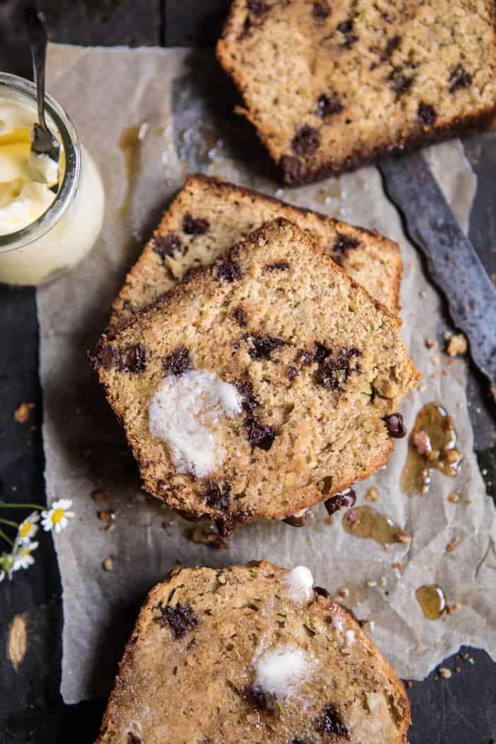 Chocolate Chip Olive Oil Zucchini Banana Bread | halfbakedharvest.com @hbharvest