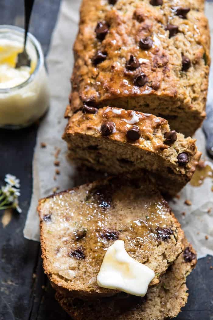 Chocolate Chip Olive Oil Zucchini Banana Bread | halfbakedharvest.com @hbharvest