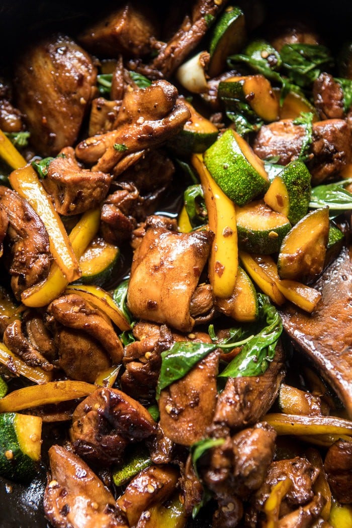 Easy 3 Cup Chicken with Zucchini | halfbakedharvest.com @hbharvest