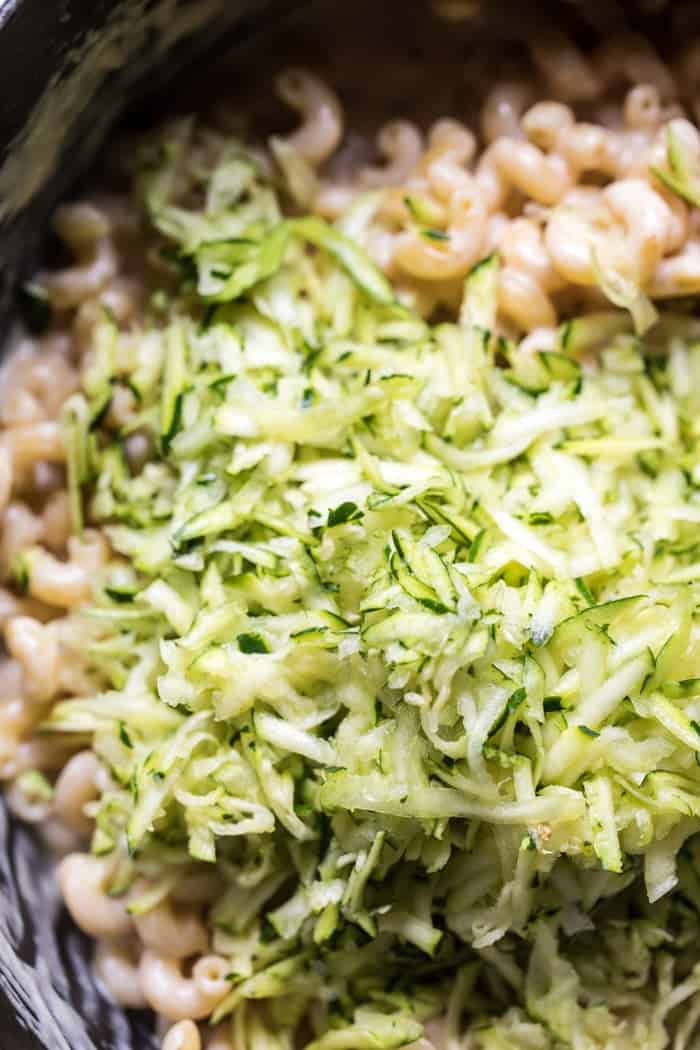 Sneaky Zucchini Mac and Cheese with Everything Bagel Chip Crumbs | halfbakedharvest.com @hbharvest