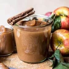 Homemade Slow Cooker Maple Apple Butter | halfbakedharvest.com @hbhharvest