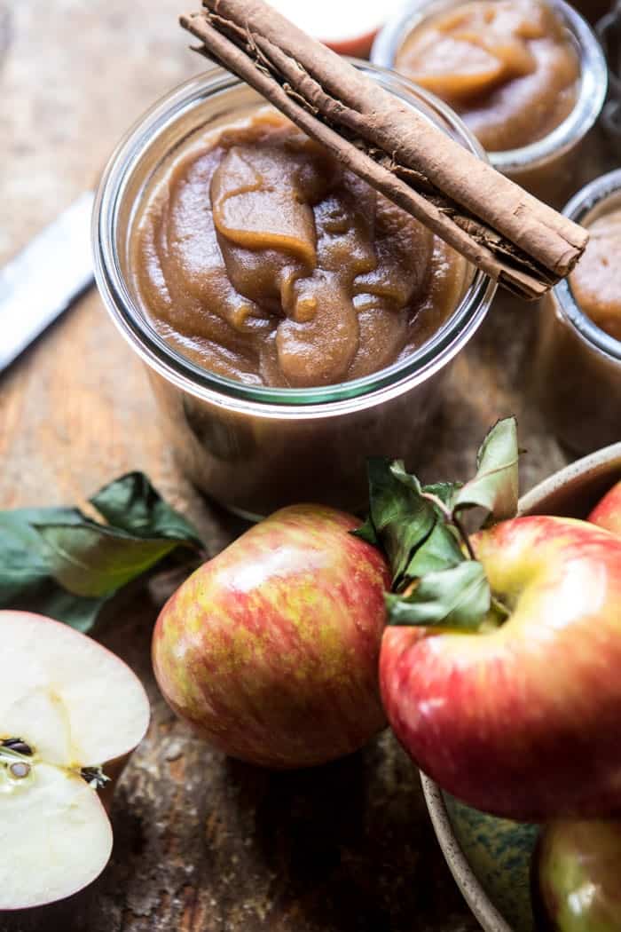 Homemade Slow Cooker Maple Apple Butter | halfbakedharvest.com @hbhharvest