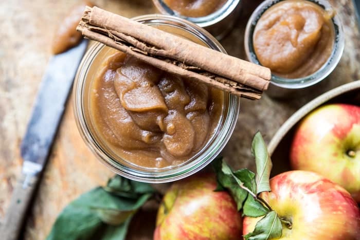 Homemade Slow Cooker Maple Apple Butter | halfbakedharvest.com @hbhharvest