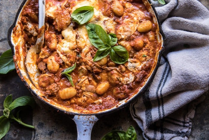 Sunday Night Gnocchi Bolognese Bake | halfbakedharvest.com @hbharvest