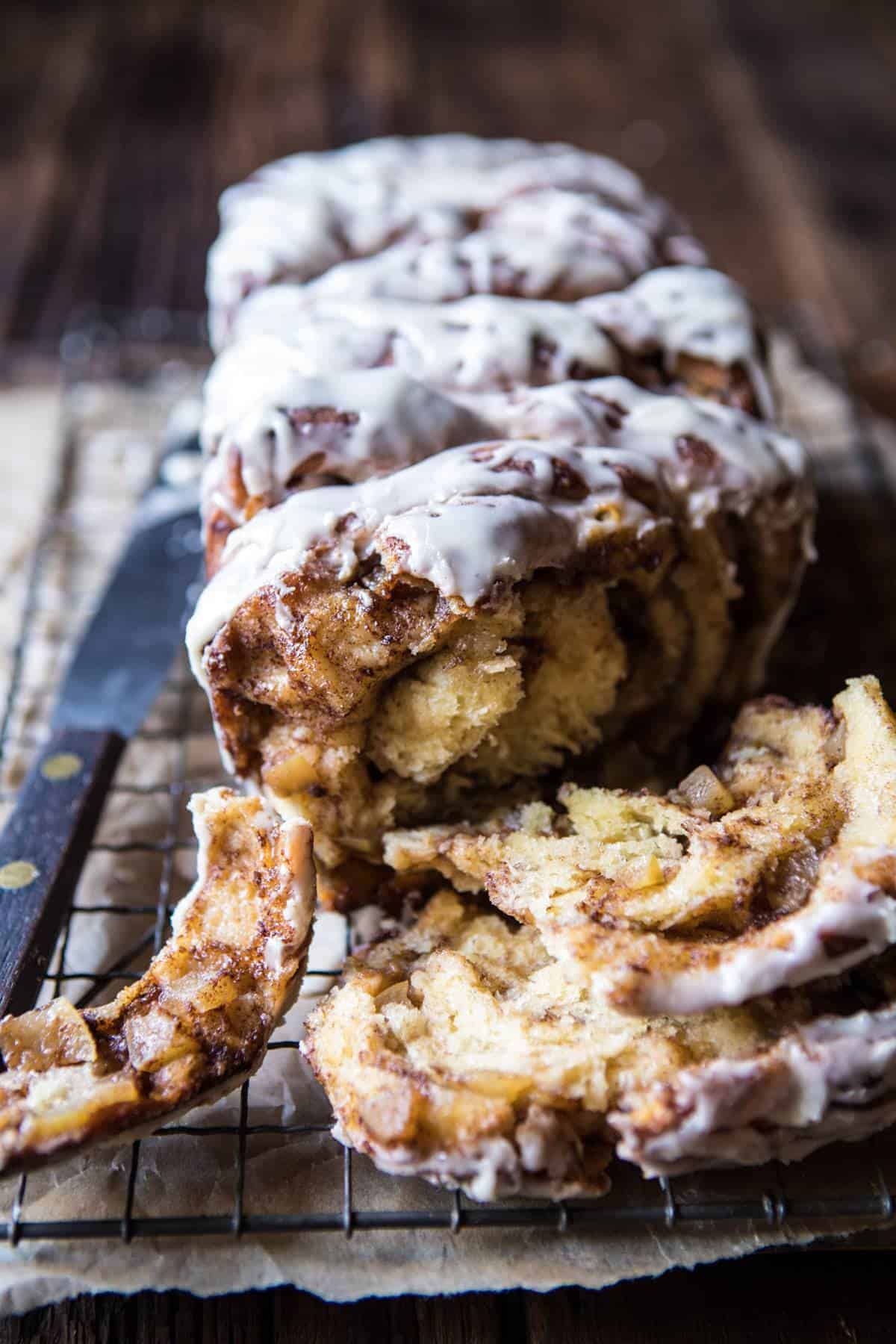 Maple Glazed Apple Pull-Apart Bread | halfbakedharvest.com @hbharvest