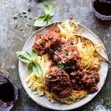 Instant Pot Turkey Meatballs and Spaghetti Squash | halfbakedharvest.com @hbharvest