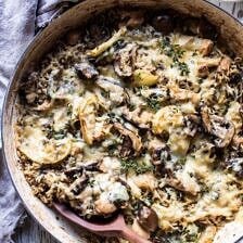 One Pan Autumn Chicken and Wild Rice Casserole | halfbakedharvest.com @hbharvest