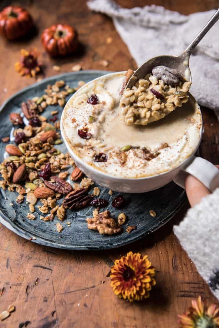 Pumpkin Spice Oatmeal Latte | halfbakedharvest.com @hbharvest