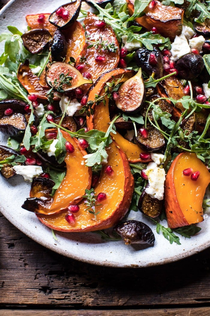 Roasted Squash, Caramelized Fig, and Feta Salad | halfbakedharvest.com @hbharvest