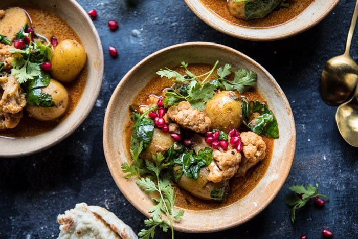 Slow Cooker Potato and Cauliflower Curry | halfbakedharvest.com @hbharvest